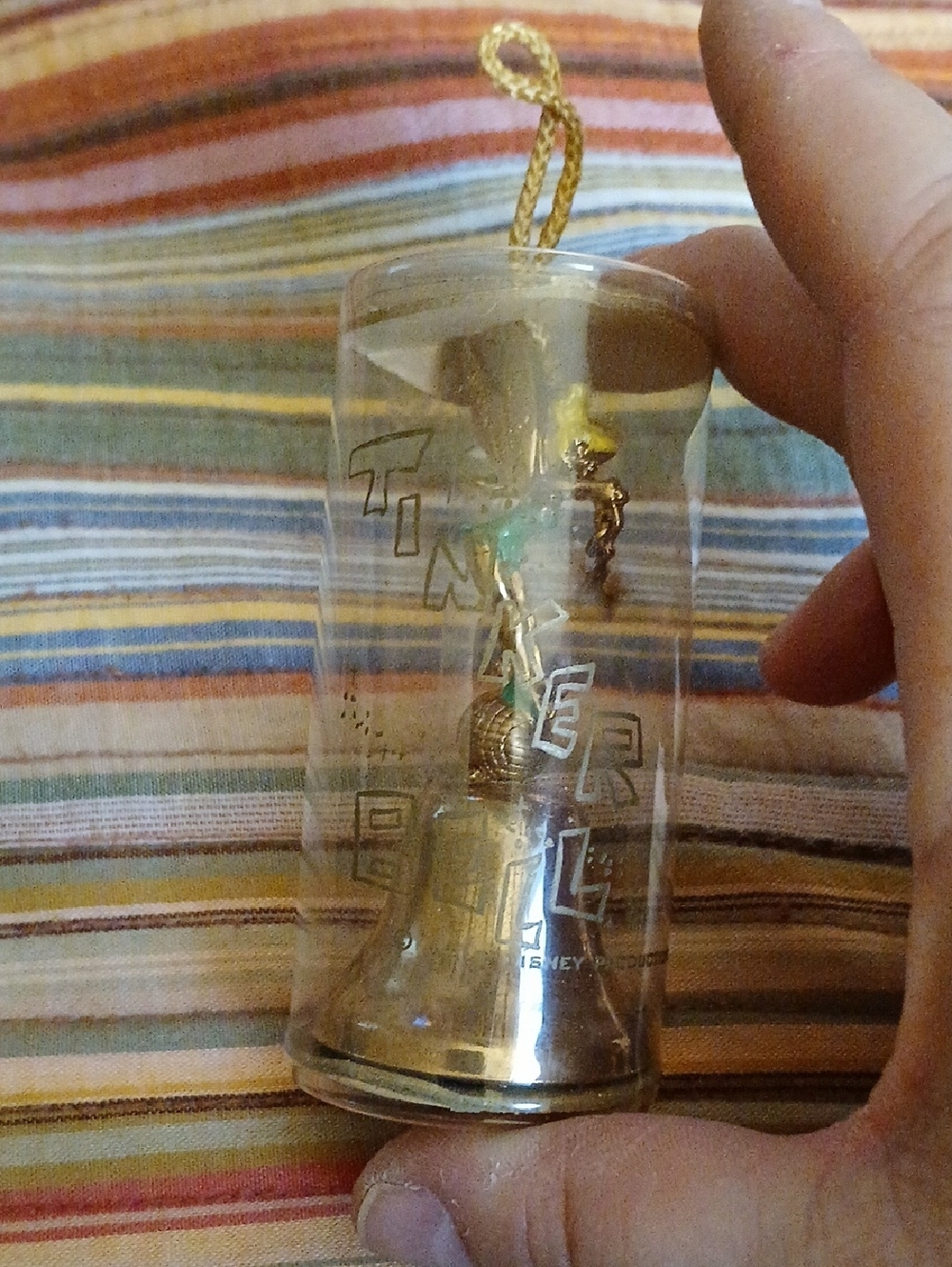 Walt Disney - 60s/70s Tinker Bell Brass Bell Ornament